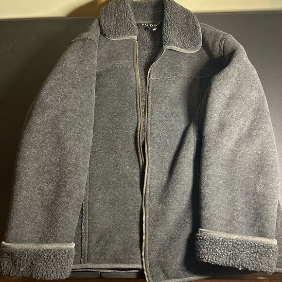 Gray Winter Sherpa Jacket - Picture 1 of 7